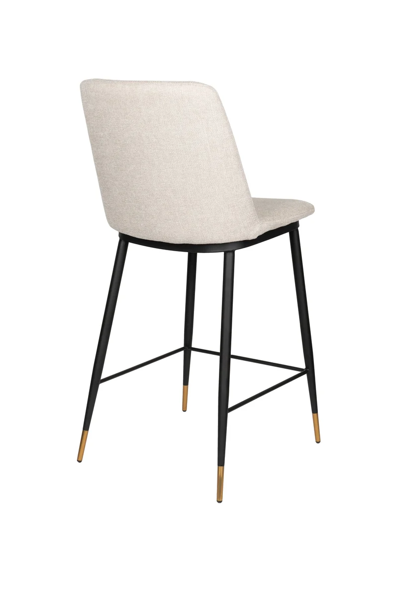 White Label Living Tresenhocker Lionel – Beige, Textil, 46 × 51,5 × 95 cm, 2er-Set