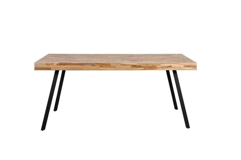 White Label Living Esstisch Suri 160 × 78 cm – Natur, Teakholz