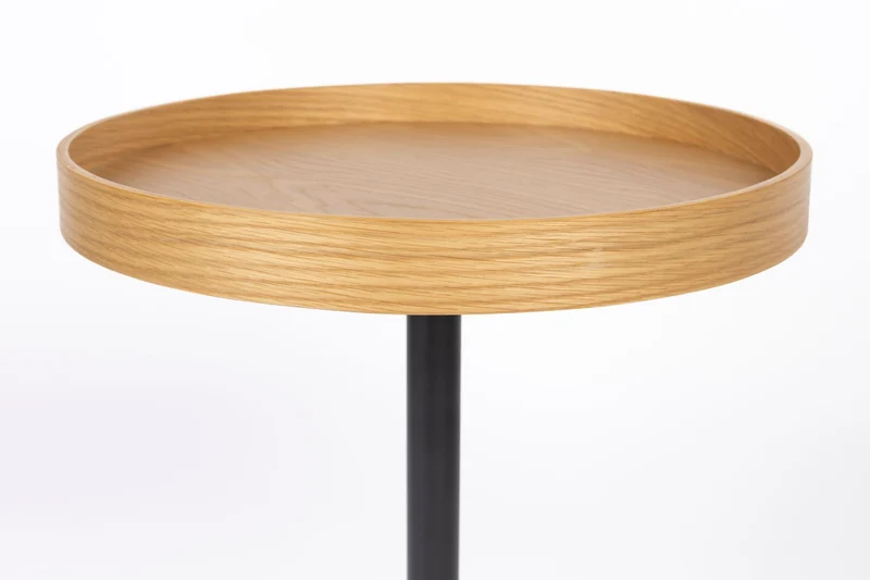 White Label Living Beistelltisch Yuri Eiche S – 40 × 40 × 45 cm