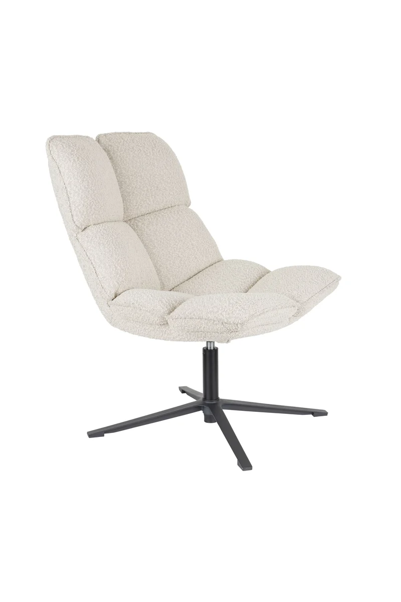White Label Living Loungesessel Bros – Polyester, 78 × 68 × 92 cm