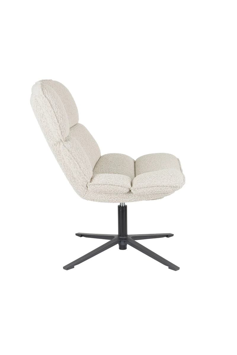 White Label Living Loungesessel Bros – Polyester, 78 × 68 × 92 cm