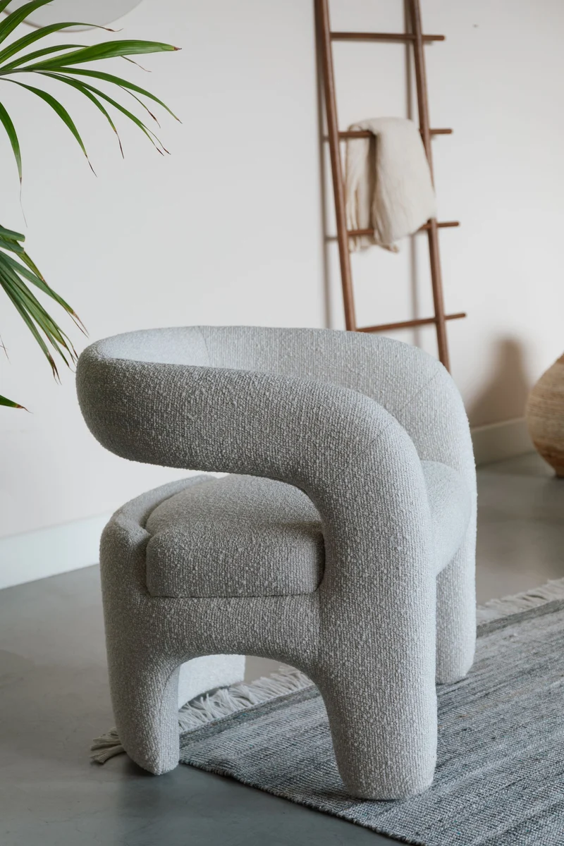 White Label Living Loungesessel Nova – MDF, 69 × 66 × 72 cm
