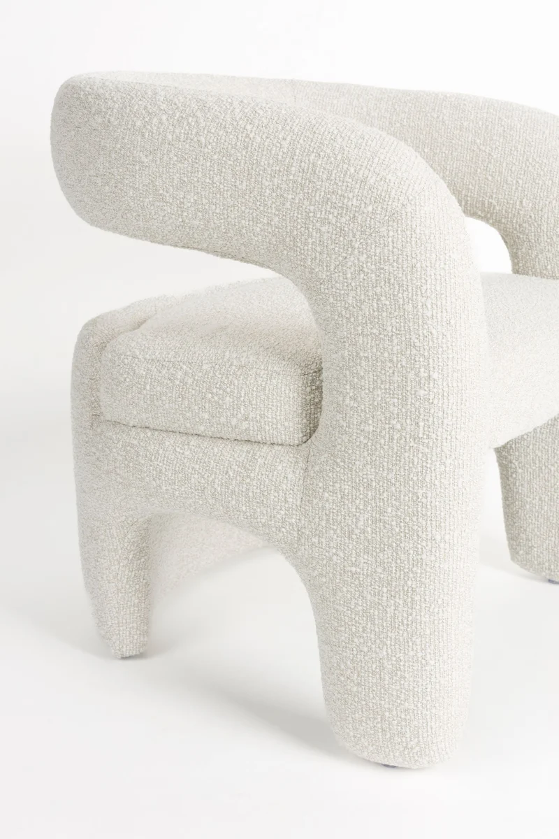 White Label Living Loungesessel Nova – MDF, 69 × 66 × 72 cm
