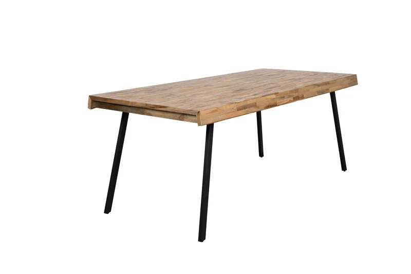 White Label Living Esstisch Suri 200 × 90 cm – Natur, Teakholz