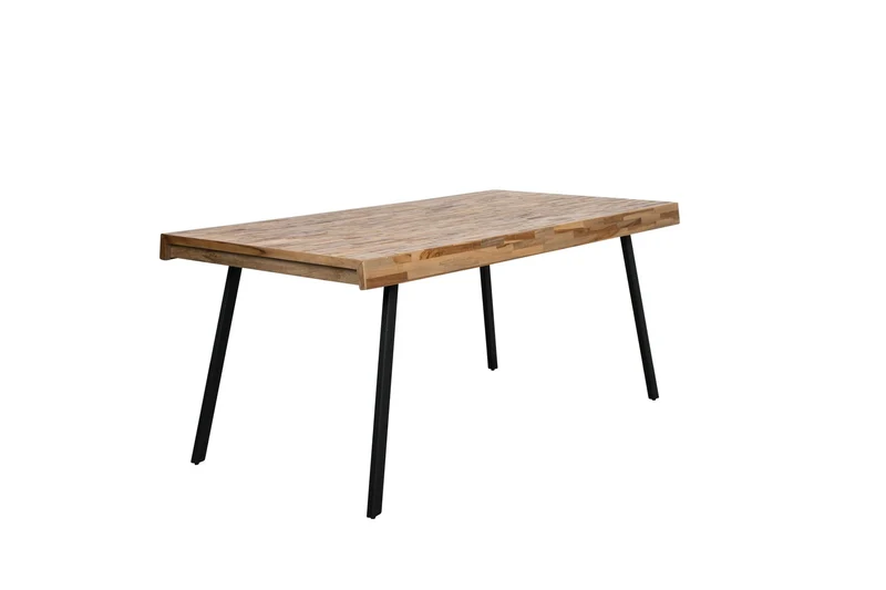White Label Living Esstisch Suri 180 × 90 cm – Natur, Teakholz