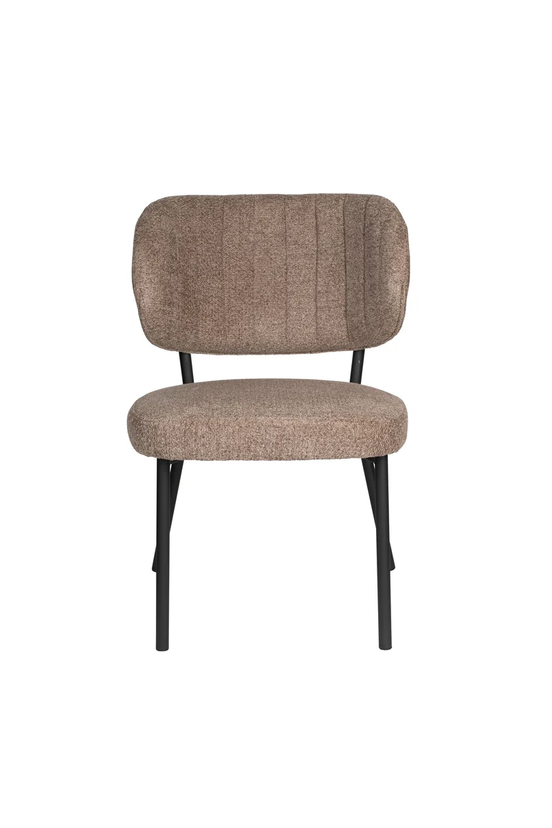 White Label Living Stuhl Sanne Brownie – Sperrholz, 64 × 56 × 82 cm, 2er-Set