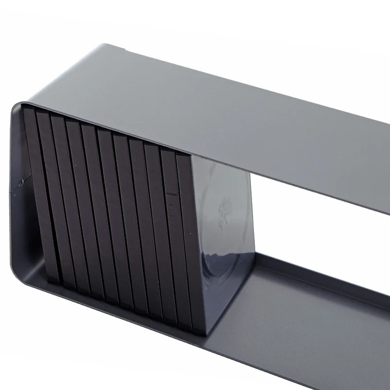 DESIGN DVD WANDREGAL CUBE L | 120cm Metall Retro Regal für ca. 110DVDs | Farbe: silber
