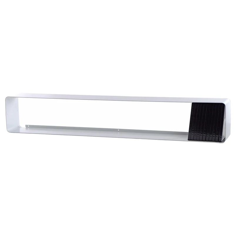 DESIGN DVD WANDREGAL CUBE L | 120cm Metall Retro Regal für ca. 110DVDs | Farbe: weiß