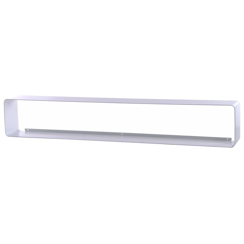 DESIGN DVD WANDREGAL CUBE L | 120cm Metall Retro Regal für ca. 110DVDs | Farbe: weiß