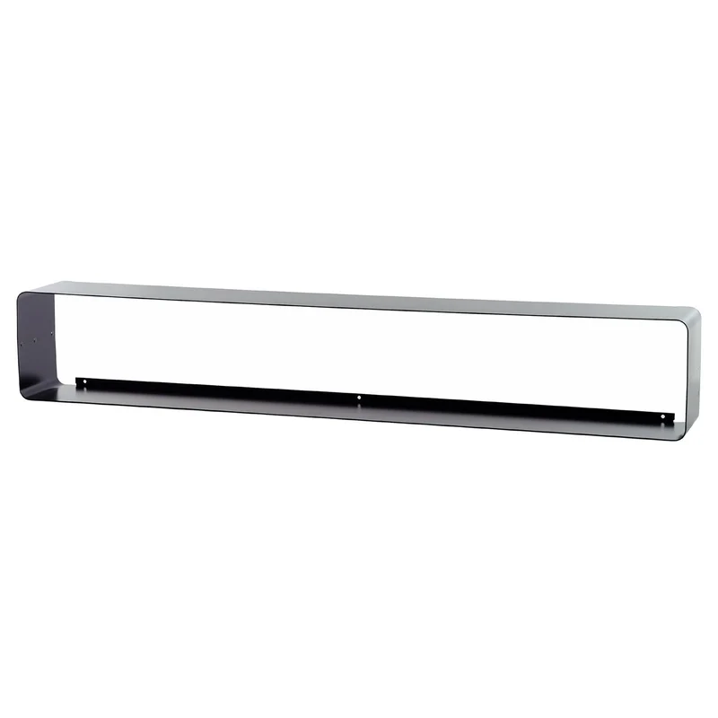 DESIGN DVD WANDREGAL CUBE L | 120cm Metall Retro Regal für ca. 110DVDs | Farbe: schwarz
