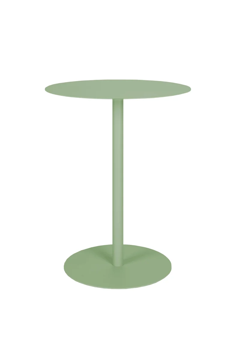 Zuiver Bistrotisch Snow Desert Sage – Grün, Stahl, 57 × 57 × 75 cm