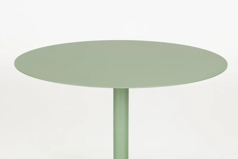 Zuiver Bistrotisch Snow Desert Sage – Grün, Stahl, 57 × 57 × 75 cm