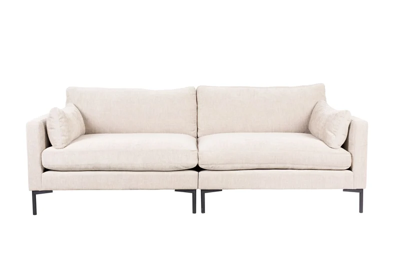Zuiver Sofa Summer 3-Sitzer – Creme, Stoff, 101 × 230 × 82 cm
