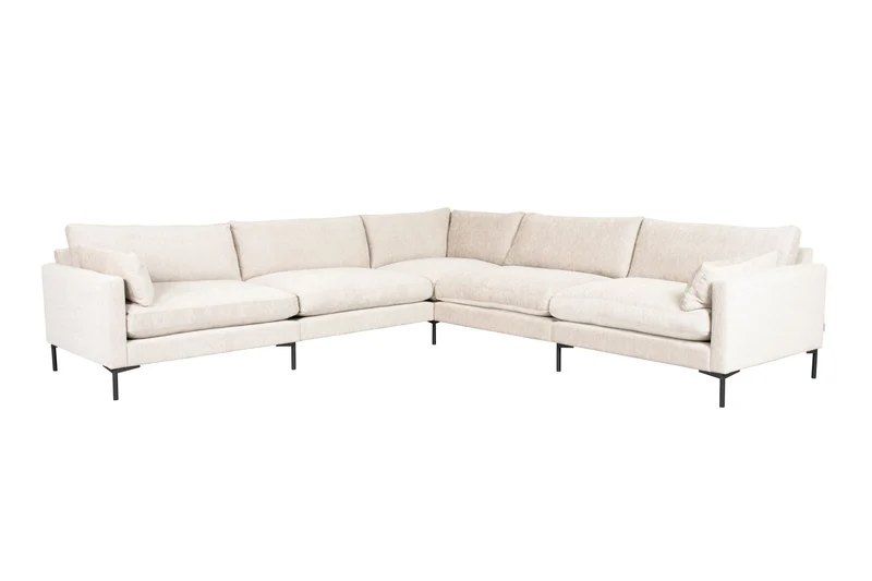 Zuiver Sofa Summer 7-Sitzer – Creme, Stoff, 318 × 318 × 82 cm