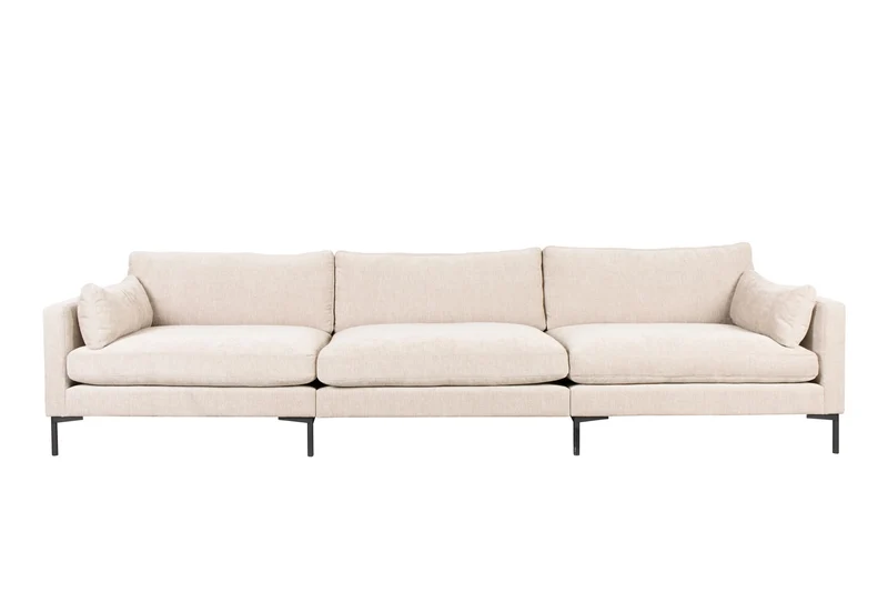 Zuiver Sofa Summer 4,5-Sitzer – Creme, Stoff, 101 × 335 × 82 cm