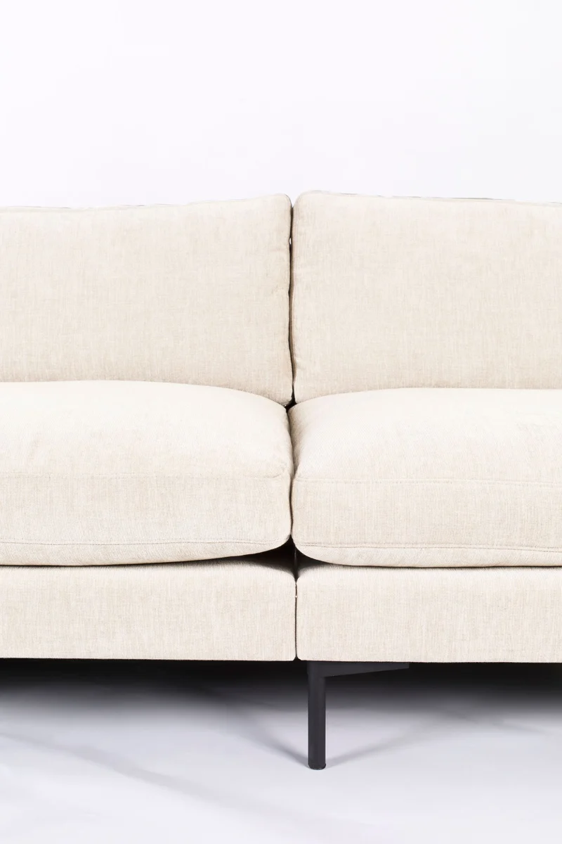 Zuiver Sofa Summer 4,5-Sitzer – Creme, Stoff, 101 × 335 × 82 cm
