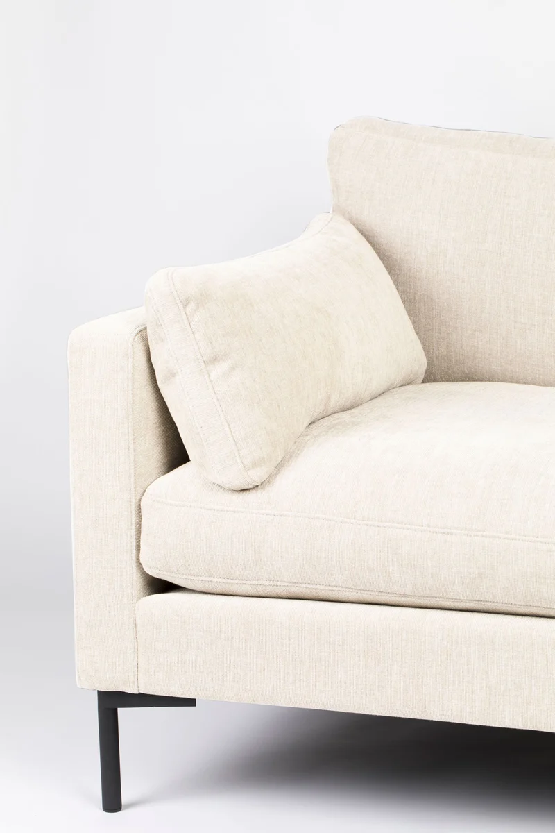 Zuiver Sofa Summer 4,5-Sitzer – Creme, Stoff, 101 × 335 × 82 cm