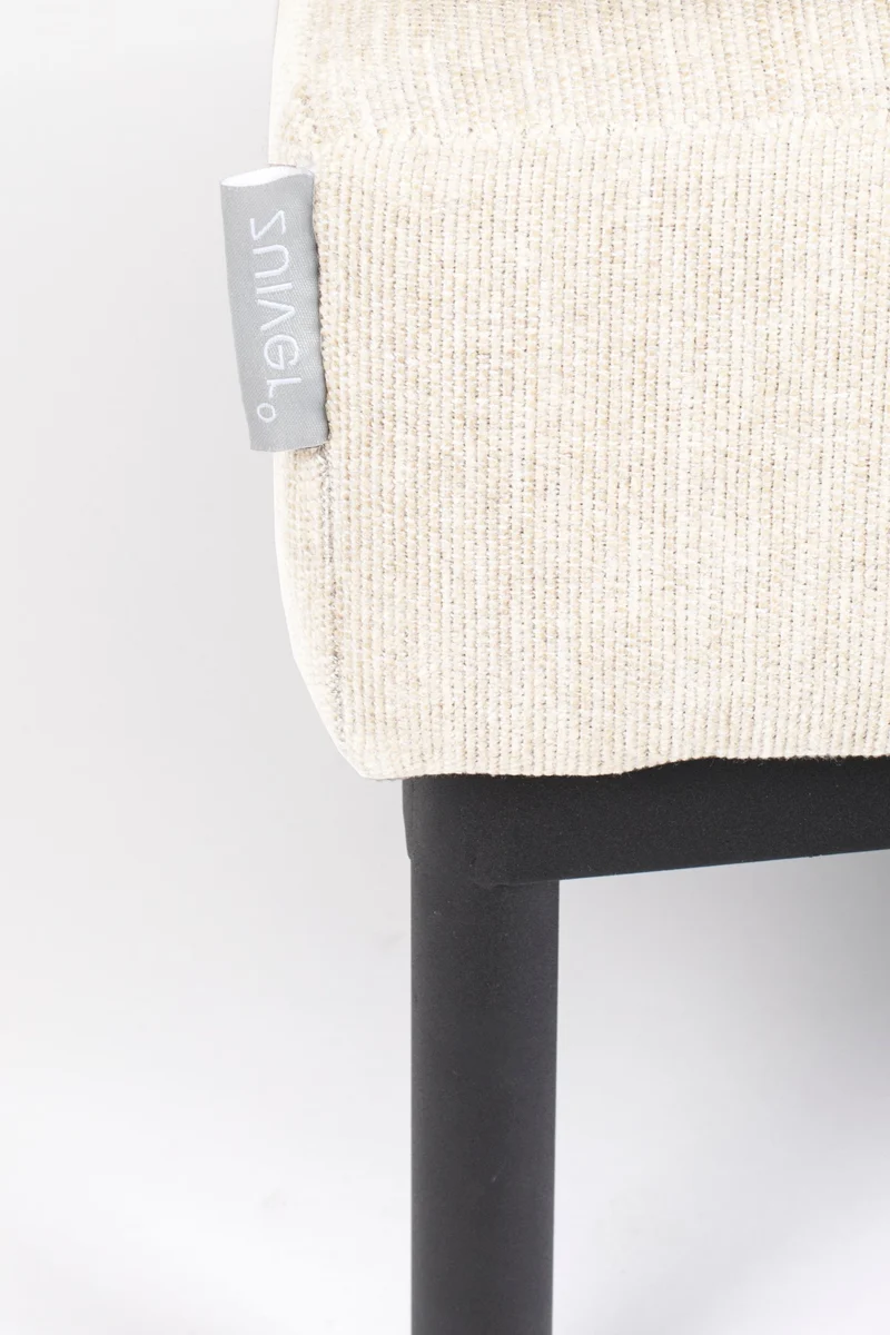 Zuiver Hocker Summer – Creme, Stoff, 80 × 102 × 53 cm