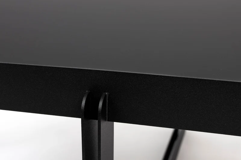 Zuiver Couchtisch Centre Oval – Schwarz, Stahl, 102 × 68 × 36 cm
