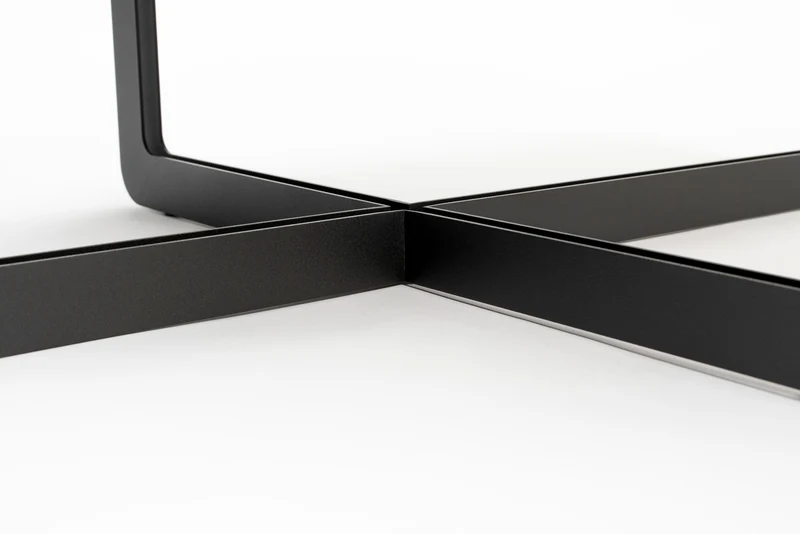 Zuiver Couchtisch Centre Oval – Schwarz, Stahl, 102 × 68 × 36 cm