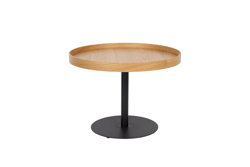 White Label Living Beistelltisch Yuri Eiche M – 56 × 56 × 40 cm