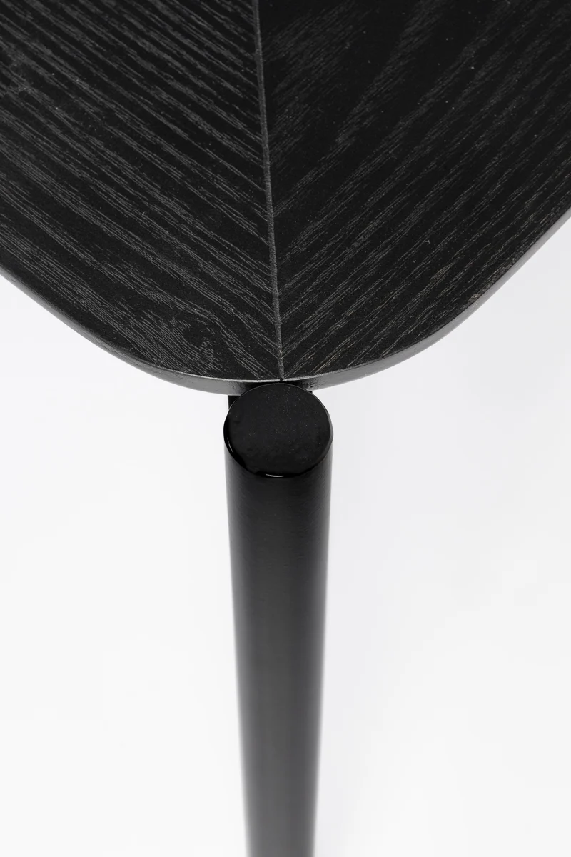 White Label Living Couchtisch Marcio – Schwarz, Eisen, 40 × 40 × 50 cm