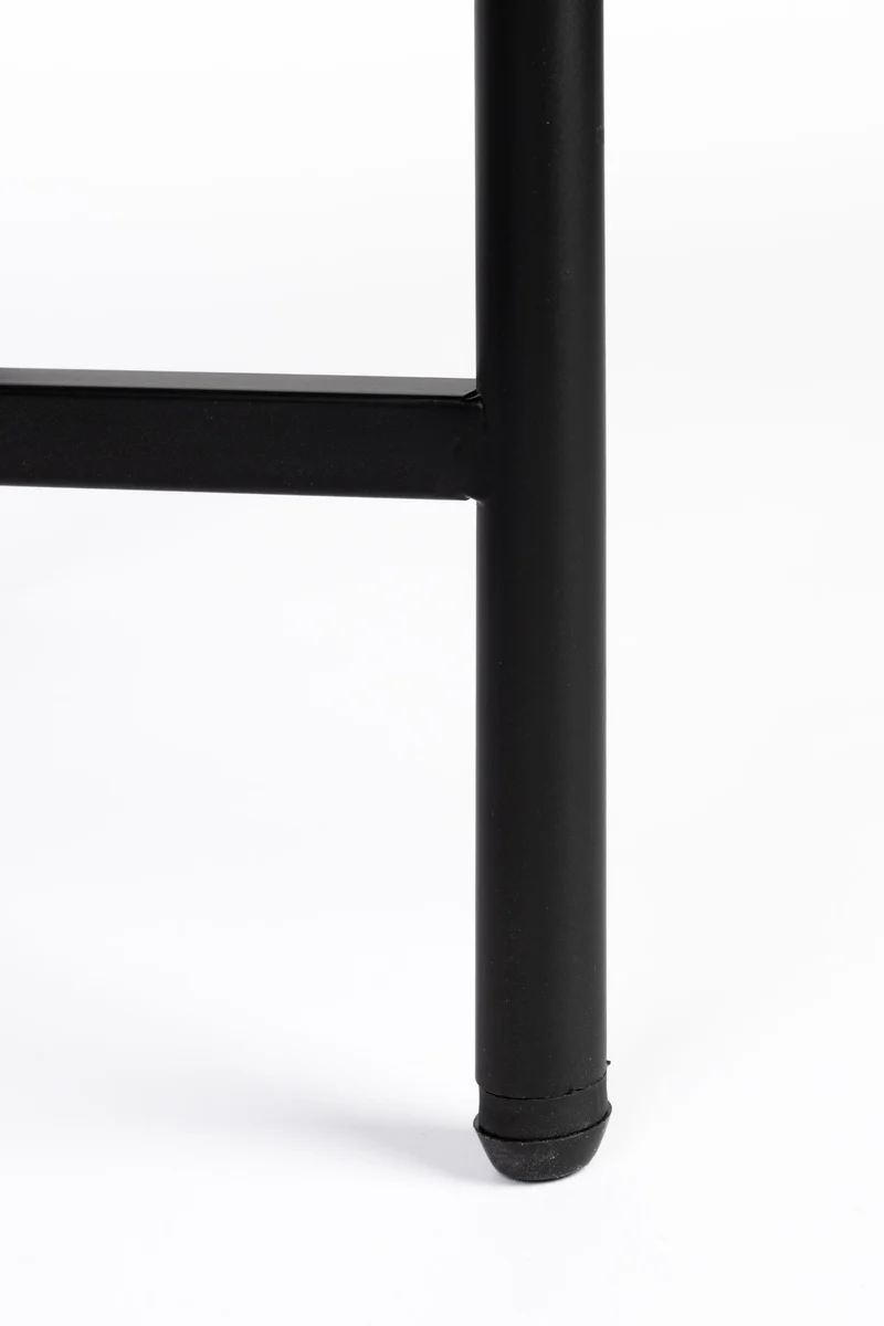 White Label Living Couchtisch Marcio – Schwarz, Eisen, 40 × 40 × 50 cm