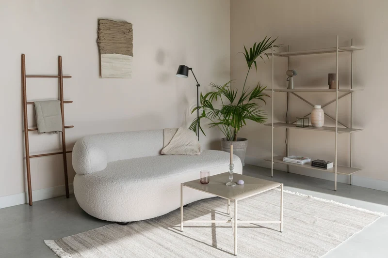 White Label Living Sofa Noxx – Polyester, 115 × 185 × 73 cm