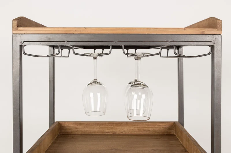 White Label Living Schrank Edgar – Massives Tannenholz, 38 × 56 × 112,5 cm
