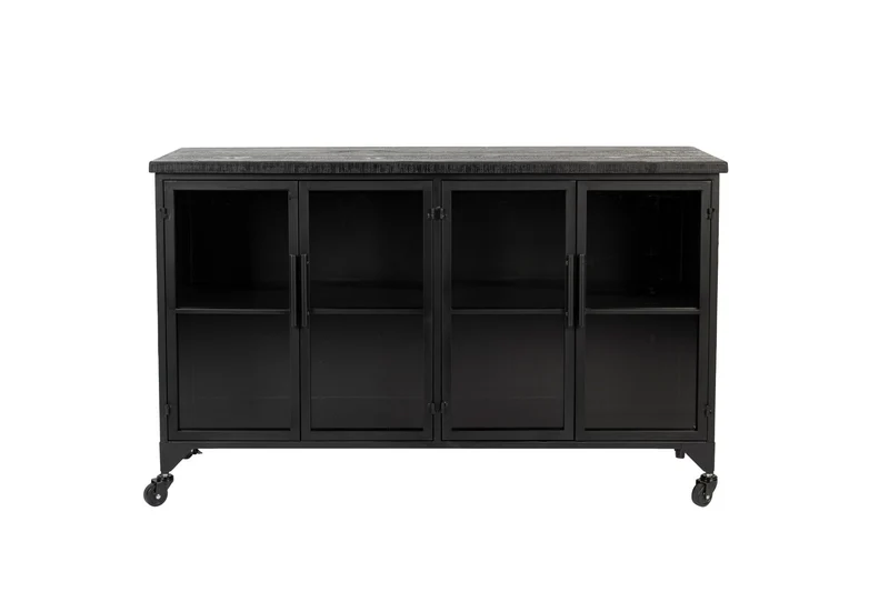 White Label Living Schrank Ferre Niedrig – 120 × 35 × 75 cm