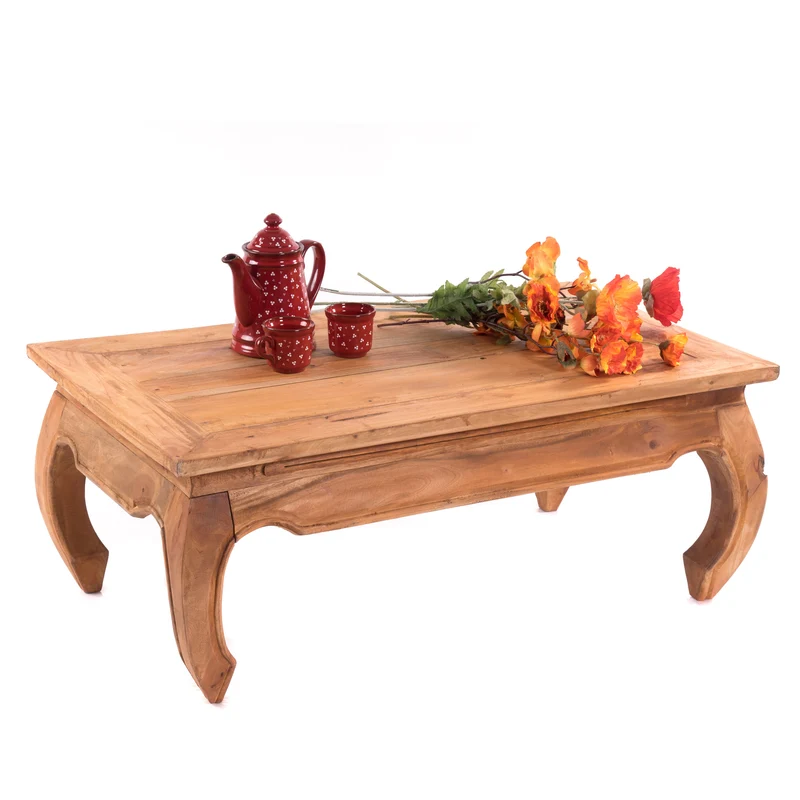 OPIUMTISCH "EAST" | 100x60cm (BxT), Mahagoni | Beistelltisch | Farbe: 08 honigfarben gewachst