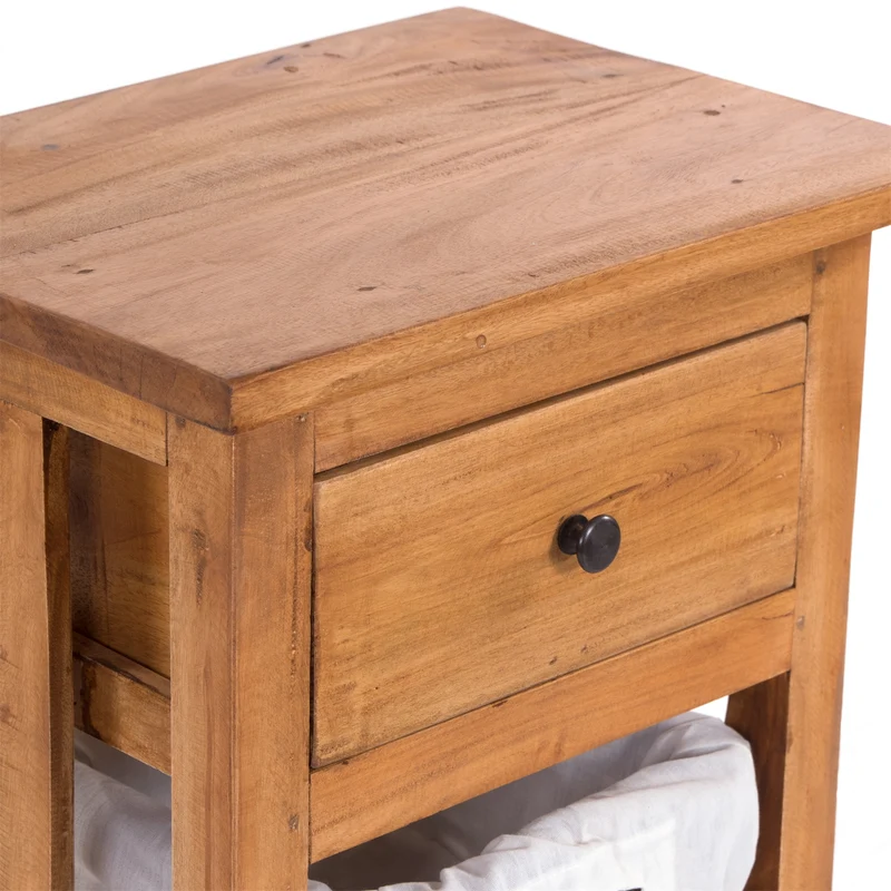TELEFONTISCH "RATTAN 70" | 70x38x28cm (HxBxT), Mahagoni | Farbe: 08 honigfarben gewachst