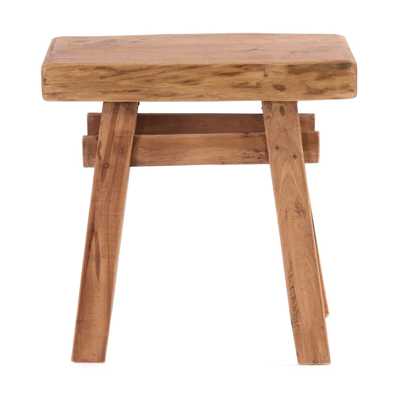 HOLZ HOCKER "VINTAGE 40" | Hartholz, 43x45 cm (HxB) | Sitzhocker | Farbe: 08 honigfarben gewachst