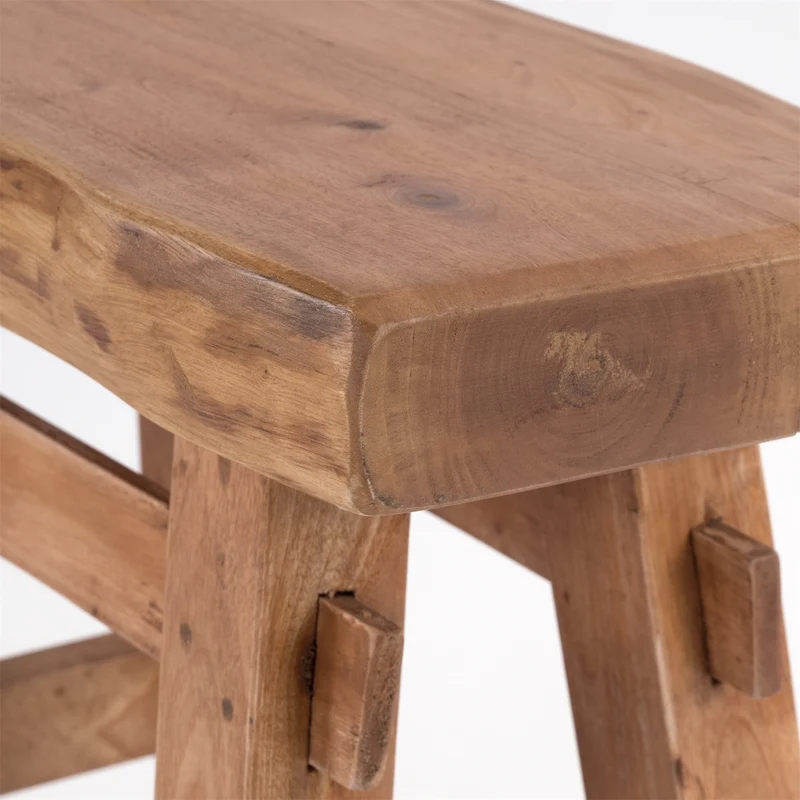 HOLZ HOCKER "VINTAGE 40" | Hartholz, 43x45 cm (HxB) | Sitzhocker | Farbe: 08 honigfarben gewachst