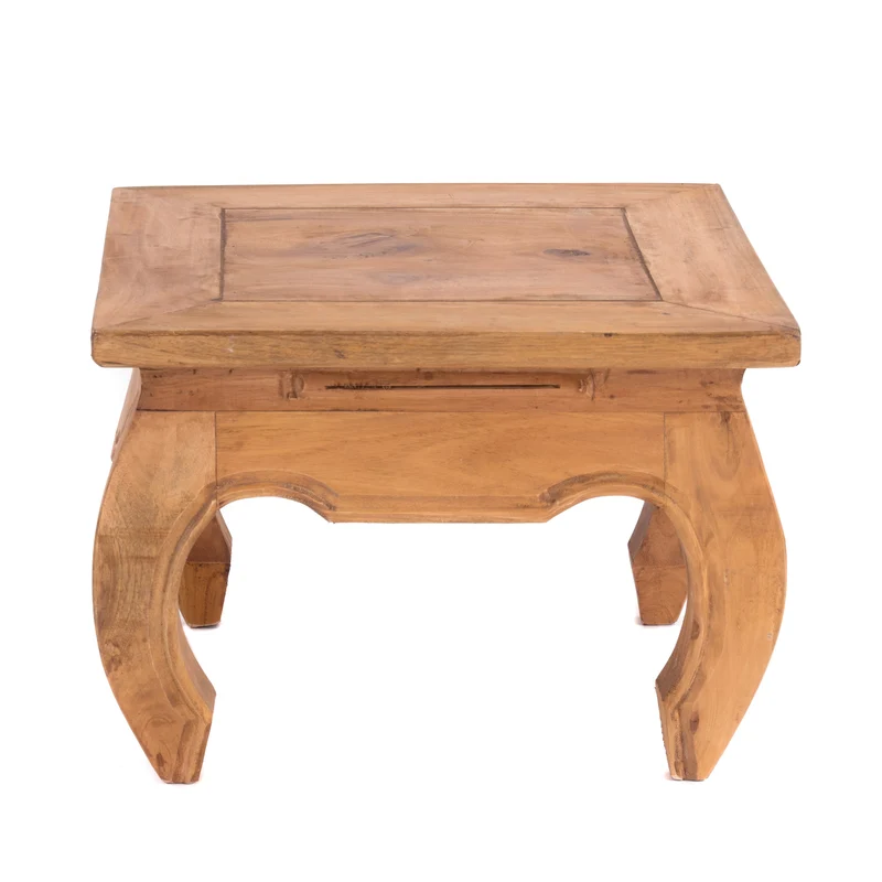 OPIUMTISCH "EAST 50" | 50x50x35cm, Mahagoni | Beistelltisch | Farbe: 08 honigfarben gewachst