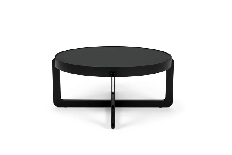 Zuiver Couchtisch Centre Round – Schwarz, Stahl, 68 × 68 × 30 cm