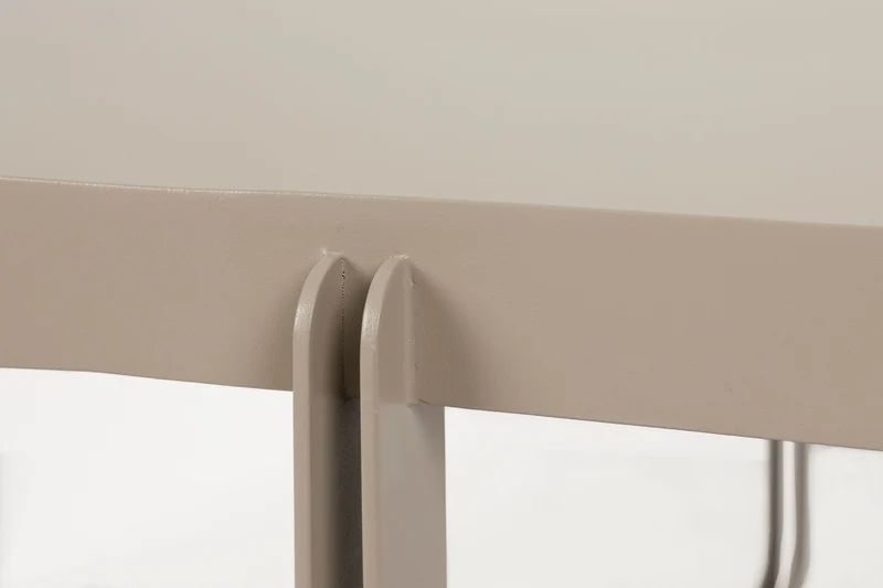Zuiver Couchtisch Centre Oval – Beige, Stahl, 102 × 68 × 36 cm