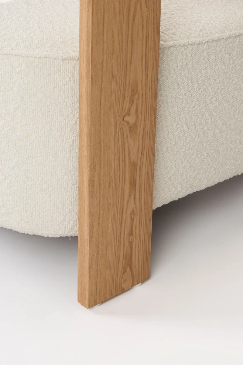 Zuiver Loungesessel Oolong – Beige, Polyester, 90 × 72,5 × 76 cm