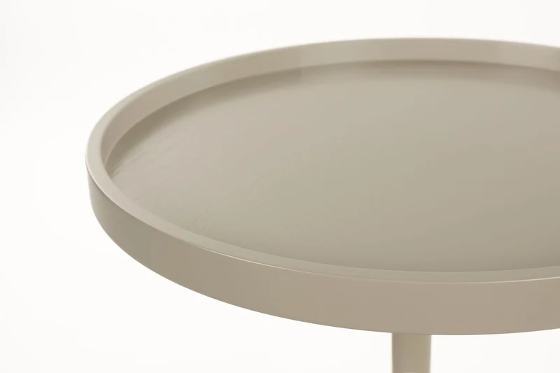 Zuiver Beistelltisch Jason – Beige, Stahl, 46 × 46 × 56 cm