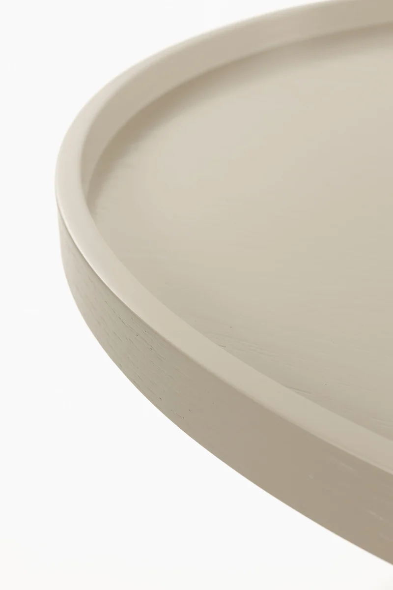Zuiver Couchtisch Jason – Beige, Stahl, 69 × 69 × 42 cm