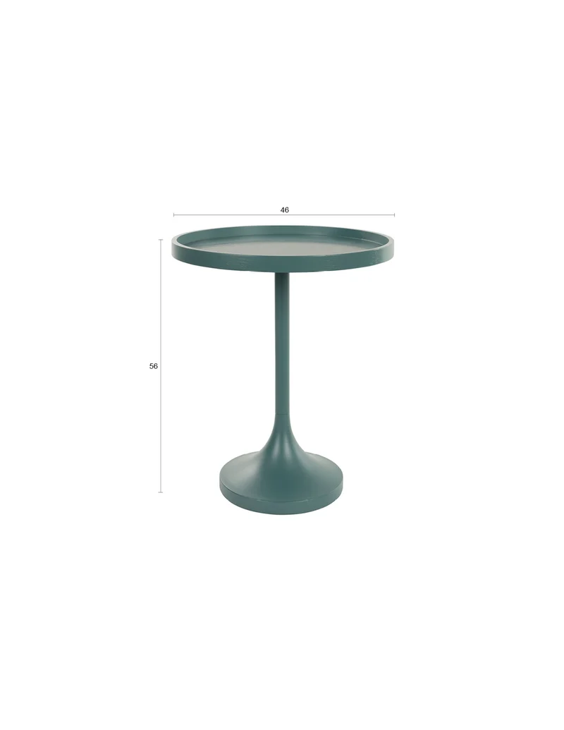 Zuiver Beistelltisch Jason – Blau, Stahl, 46 × 46 × 56 cm