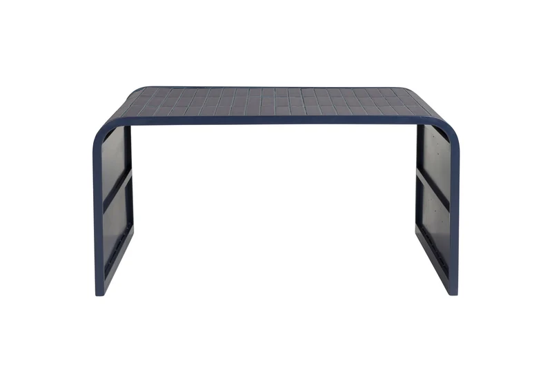 Zuiver Couchtisch Tiles – Blau, Eisen, 80 × 47 × 40 cm