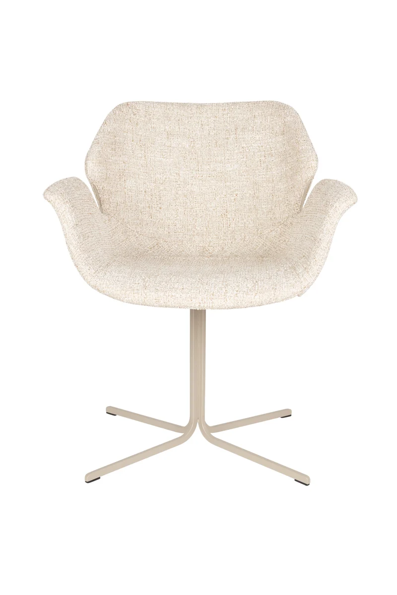 Zuiver Sessel Nikki – Beige, Polyester, 62 × 66 × 80 cm, 2er-Set