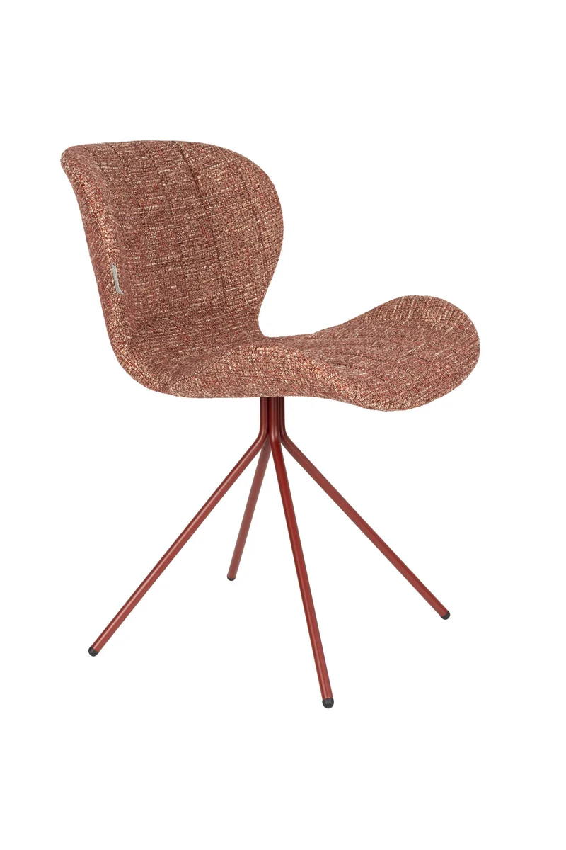 Zuiver Stuhl Omg – Rot, Polyester, 59 × 51 × 79 cm, 2er-Set