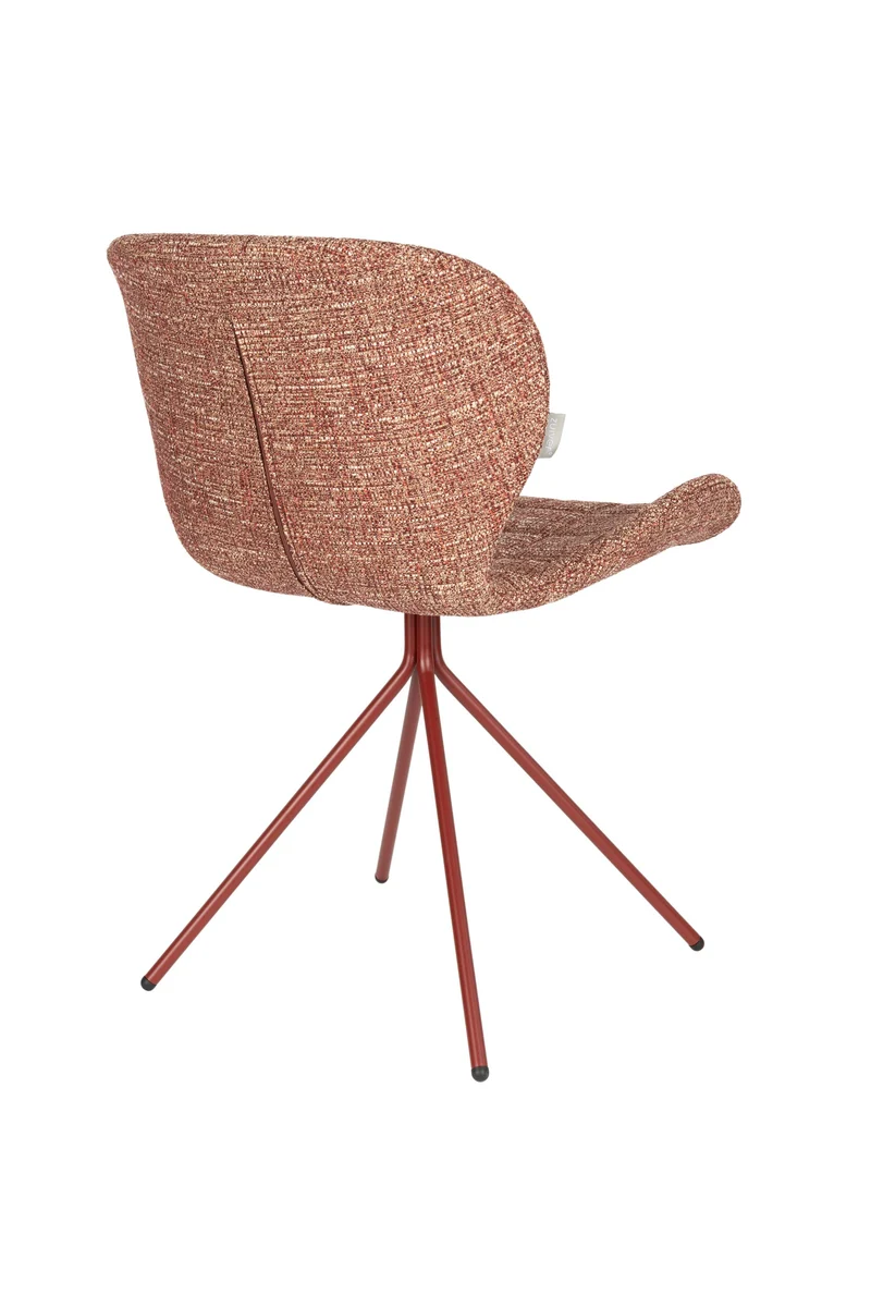 Zuiver Stuhl Omg – Rot, Polyester, 59 × 51 × 79 cm, 2er-Set