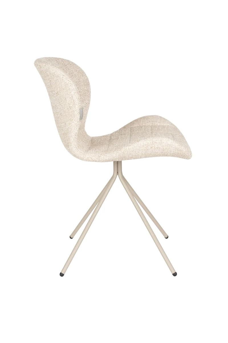 Zuiver Stuhl Omg – Beige, Polyester, 59 × 51 × 79 cm, 2er-Set