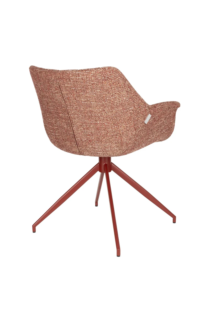 Zuiver Sessel Doulton – Rot, Stoff, 61 × 67 × 80 cm, 2er-Set
