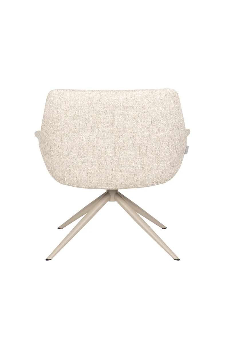 Zuiver Loungesessel Doulton – Beige, Polyester, 80,5 × 84,5 × 78,5 cm