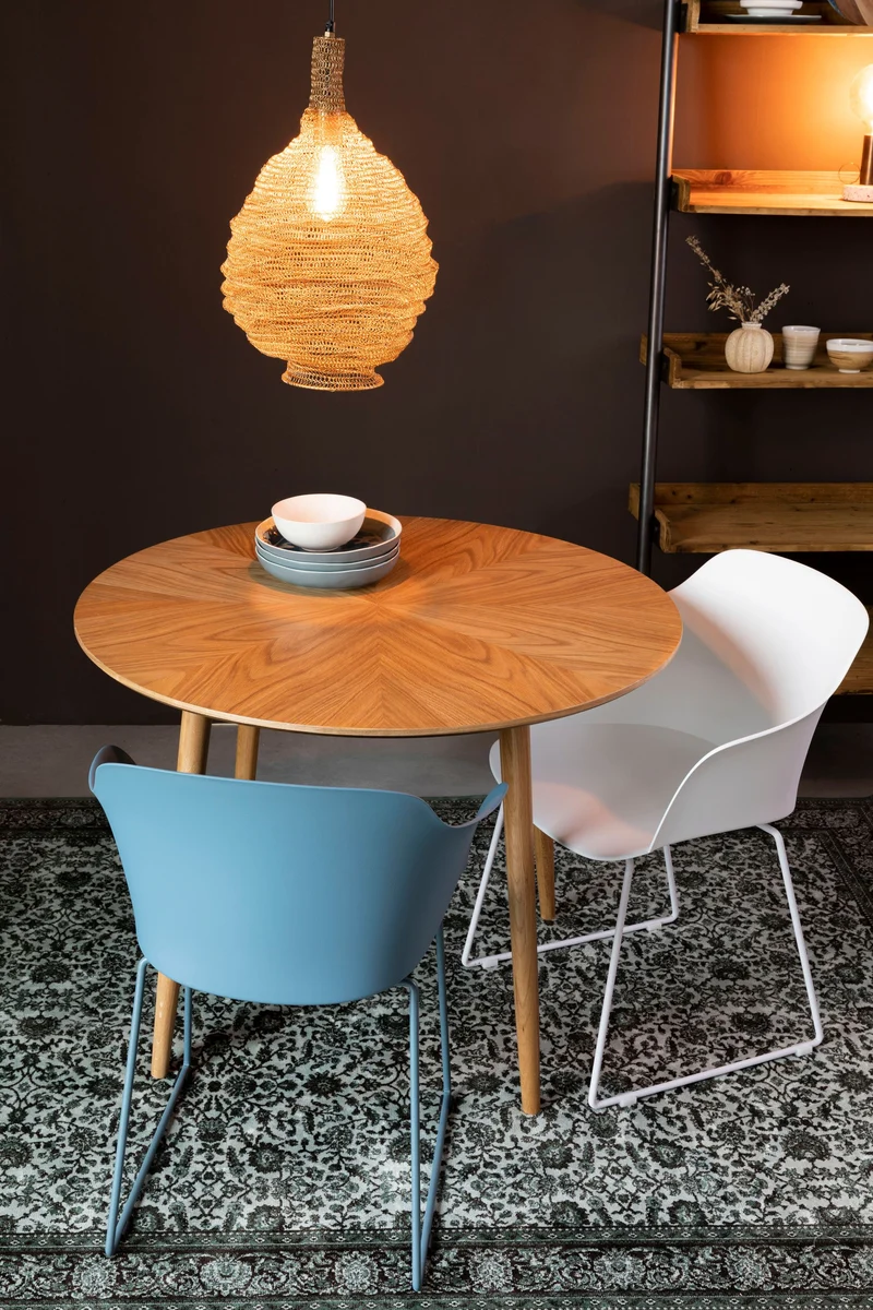 White Label Living Sessel Tango – Weiß, Polypropylen, 54 × 58 × 81,5 cm, 2er-Set