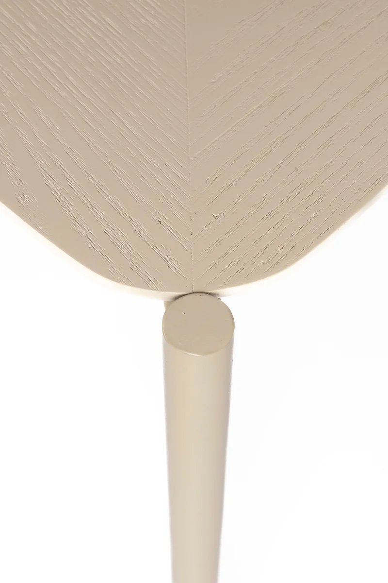 White Label Living Couchtisch Marcio – Beige, Eisen, 40 × 40 × 50 cm